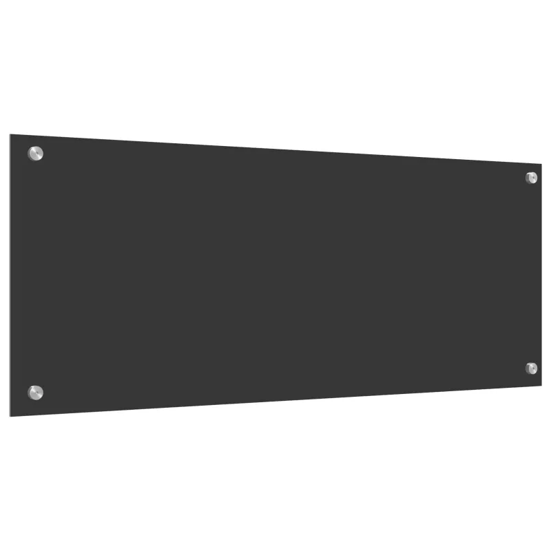 Virtuvės atbraila Tamsiai pilka 100 x 40 cm grūdintas stiklas
