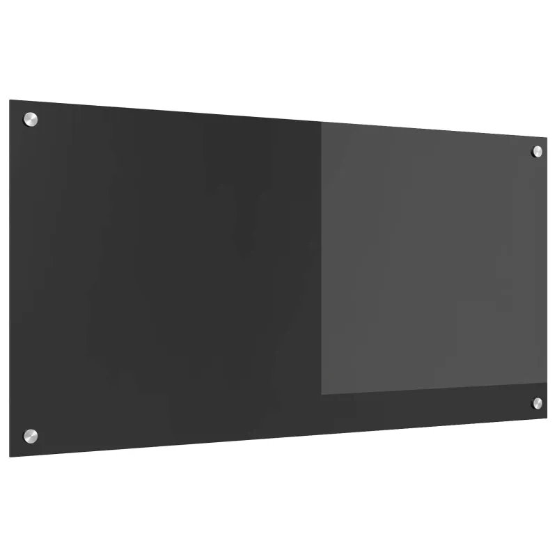Virtuvės atbraila Tamsiai pilka 100 x 50 cm grūdintas stiklas