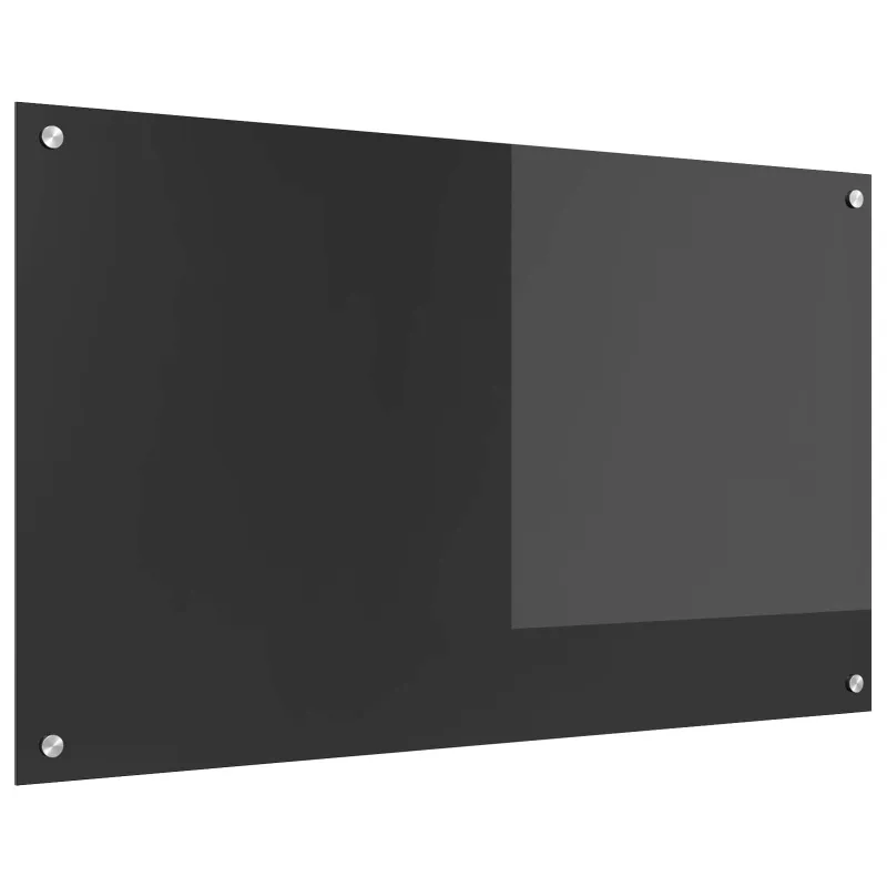 Virtuvės atbraila Tamsiai pilka 100 x 60 cm grūdintas stiklas