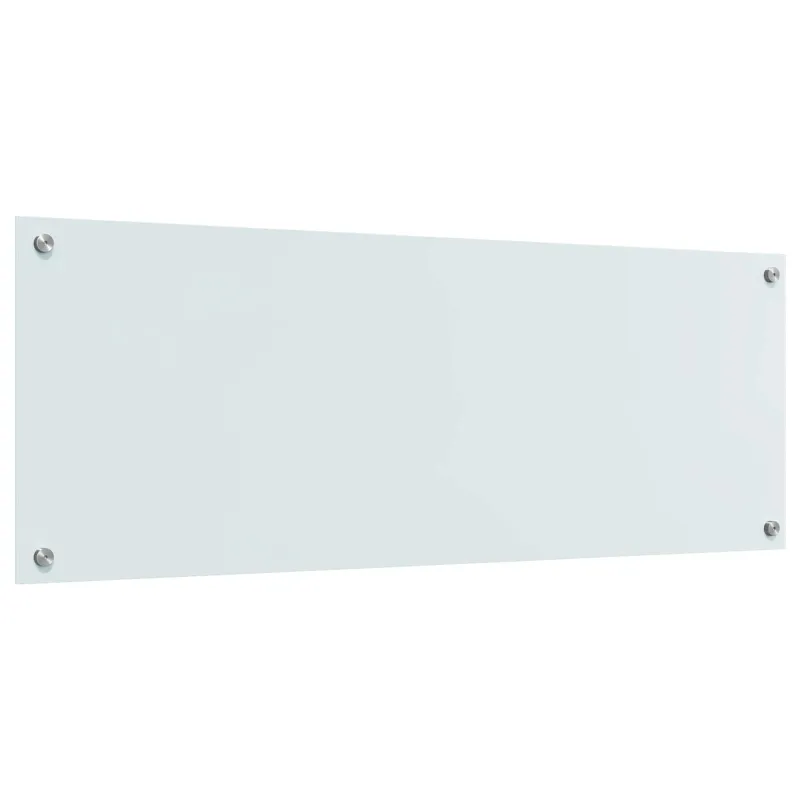 Virtuvės atbraila Balta 110 x 40 cm grūdintas stiklas