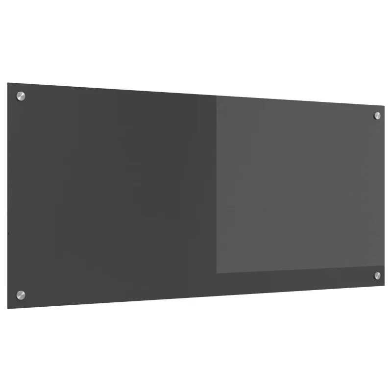 Virtuvės atbraila Tamsiai pilka 110 x 50 cm grūdintas stiklas