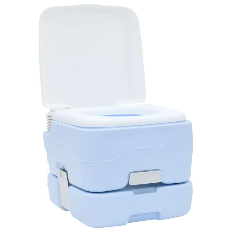 Stovyklavimo tualeto rinkinys 2 pcs Mėlyna ir balta