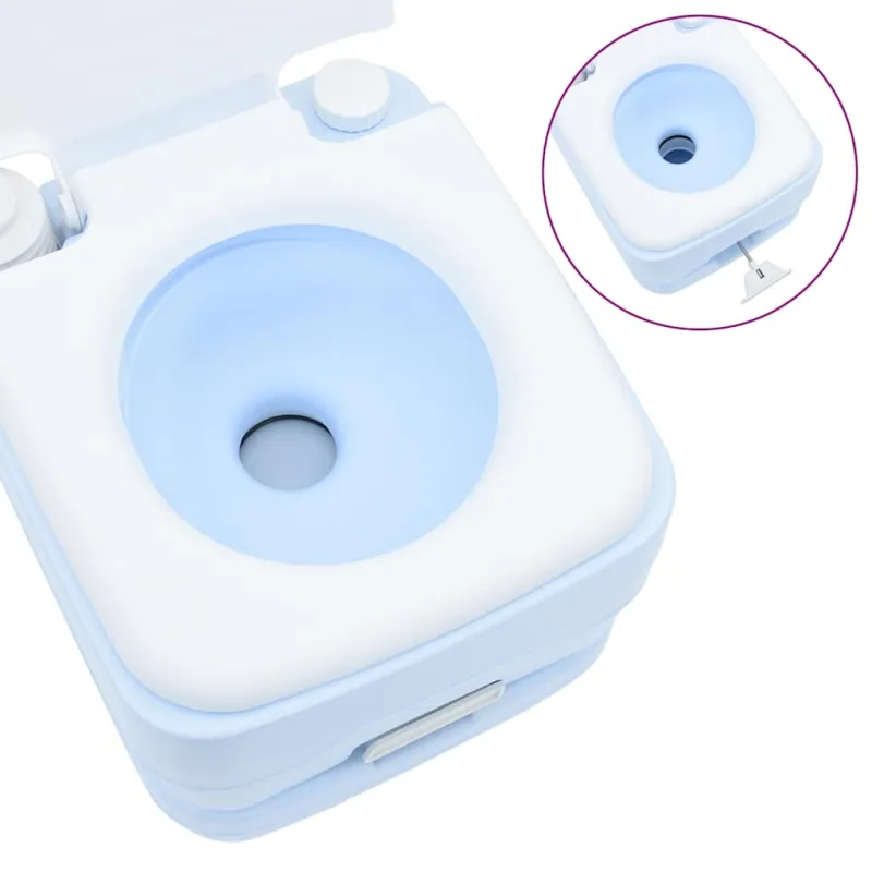 Stovyklavimo tualeto rinkinys 2 pcs Mėlyna ir balta
