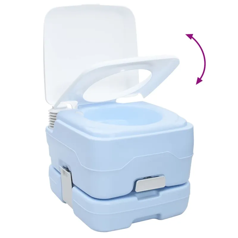 Stovyklavimo tualeto rinkinys 2 pcs Mėlyna ir balta