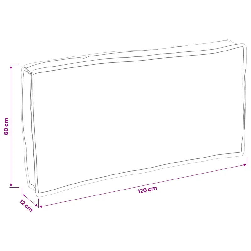 Pagalvėlė Lapų raštas 120 x 60 x 12 cm Oksfordo audinys Lapelis