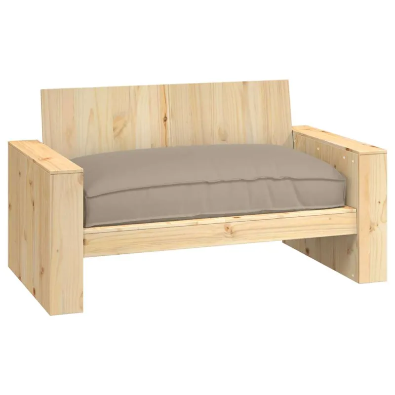 Pagalvėlė Taupe 120 x 80 x 12 cm Oksfordo audinys