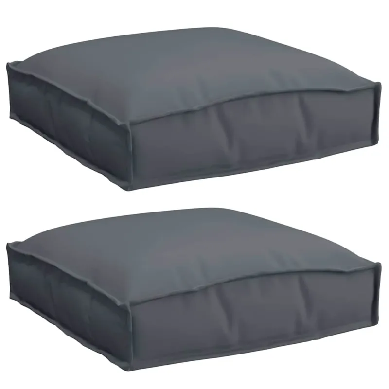 Pagalvėlė 2 pcs Antracitas 40 x 40 x 8 cm Oksfordo audinys
