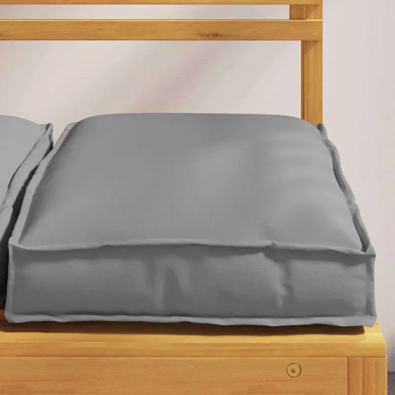 Pagalvėlė 2 pcs Pilka 40 x 40 x 8 cm Oksfordo audinys