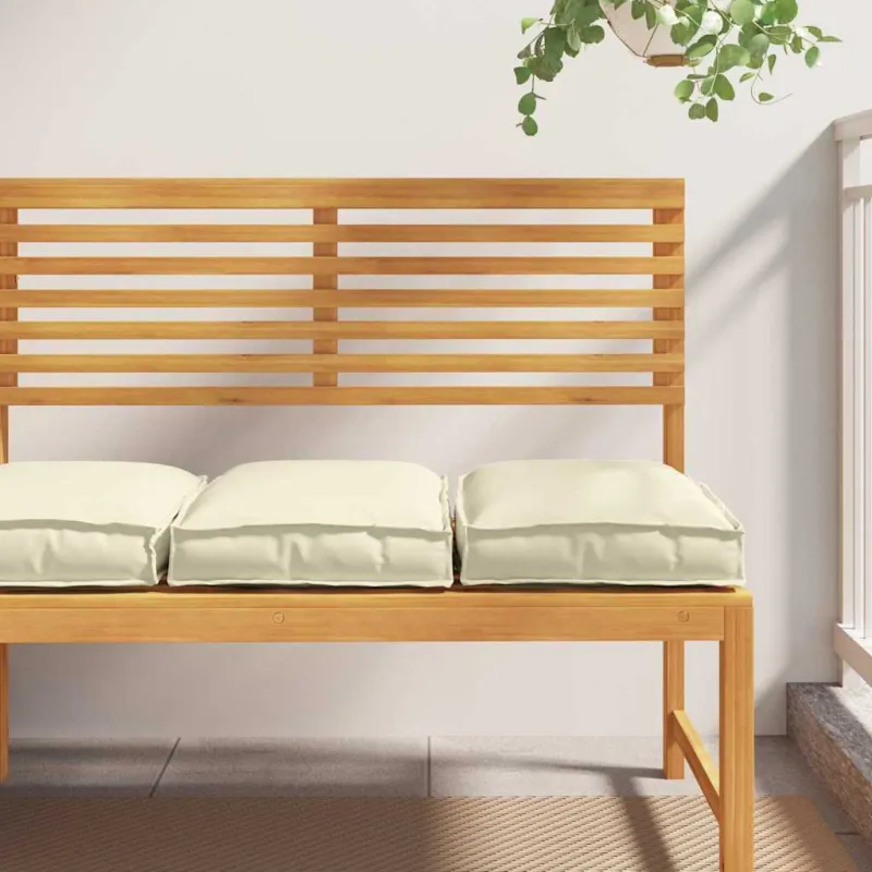 Pagalvėlė 2 pcs Kreminė 40 x 40 x 8 cm Oksfordo audinys