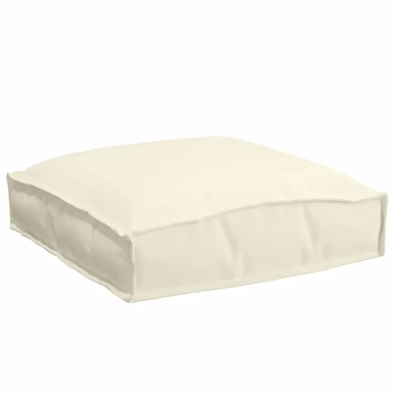 Pagalvėlė 2 pcs Kreminė 40 x 40 x 8 cm Oksfordo audinys