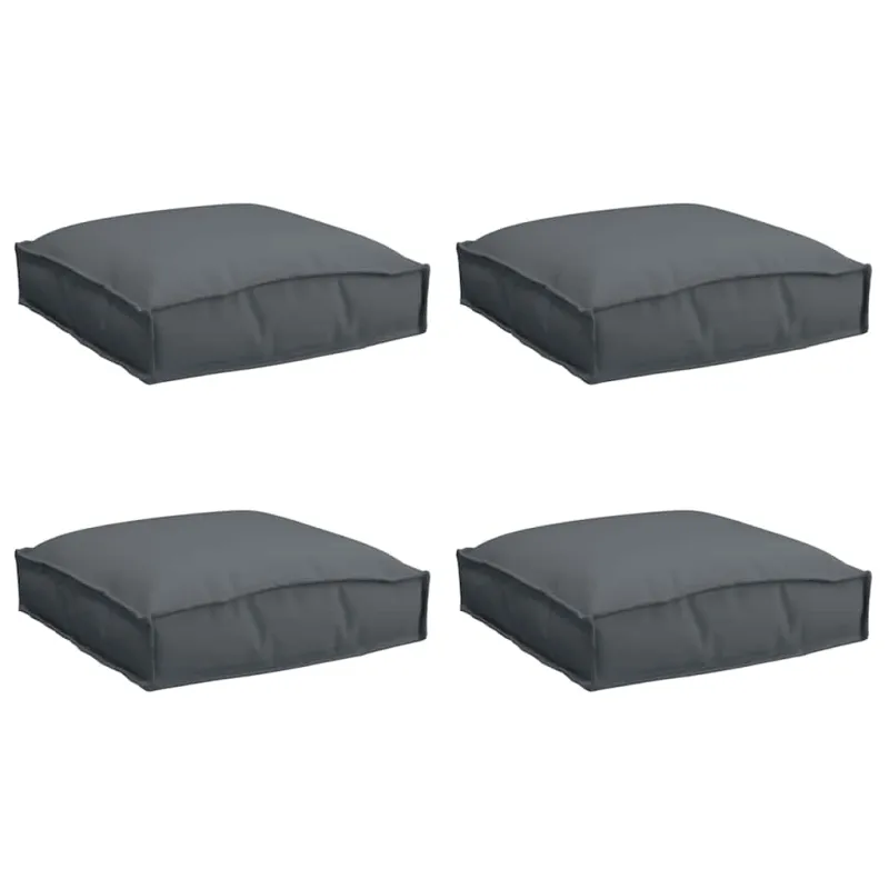 Pagalvėlė 4 pcs Antracitas 40 x 40 x 8 cm Oksfordo audinys