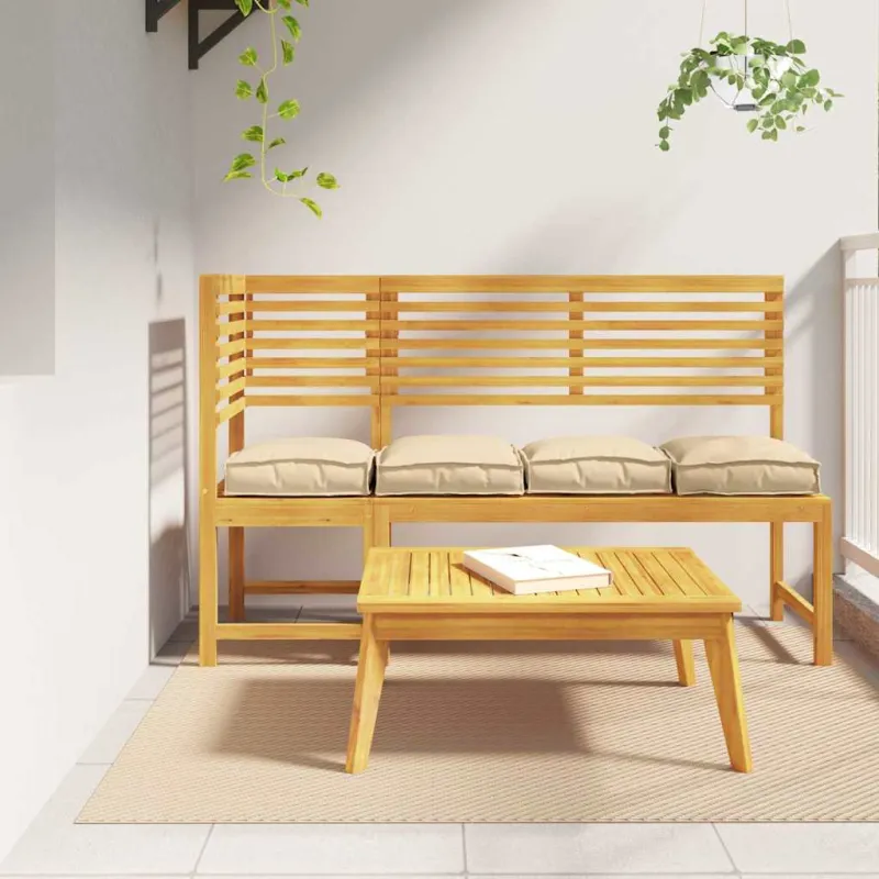 Pagalvėlė 4 pcs Smėlio 40 x 40 x 8 cm Oksfordo audinys