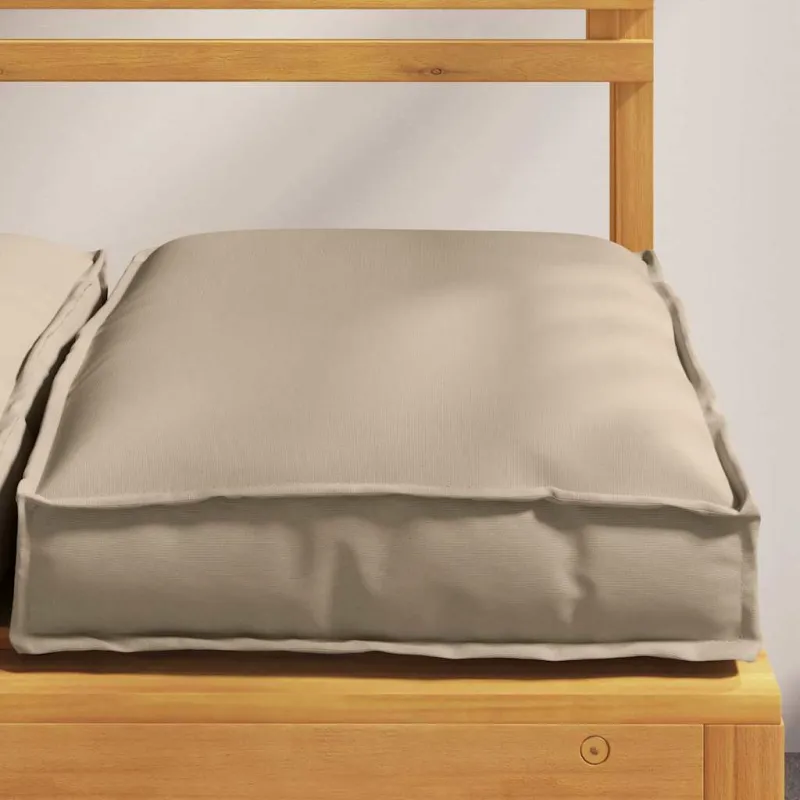 Pagalvėlė 4 pcs Taupe 40 x 40 x 8 cm Oksfordo audinys