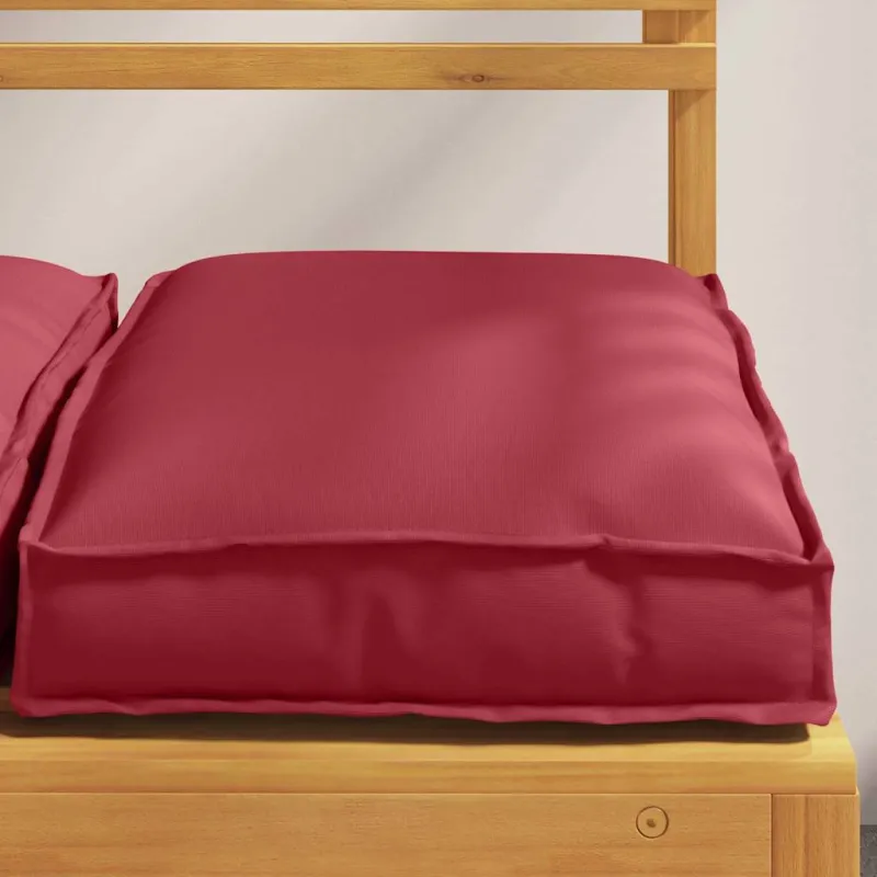 Pagalvėlė 4 pcs Vyno raudona 40 x 40 x 8 cm Oksfordo audinys