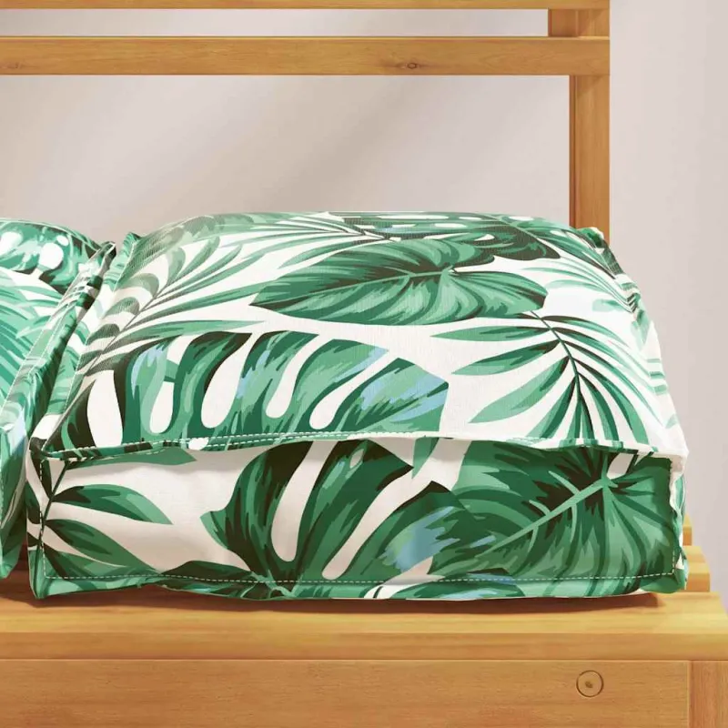 Pagalvėlė 4 pcs Lapų raštas 40 x 40 x 8 cm Oksfordo audinys