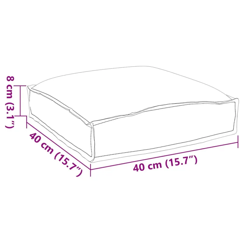 Pagalvėlė 6 pcs Įvairiaspalvis 40 x 40 x 8 cm Oksfordo audinys