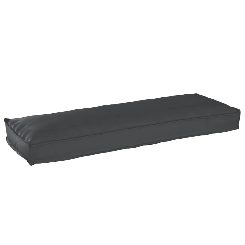 Pallet pagalvių rinkinys 2 pcs Juoda 120 x 40 x 8 cm
