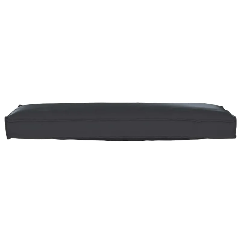 Pallet pagalvių rinkinys 2 pcs Juoda 120 x 40 x 8 cm