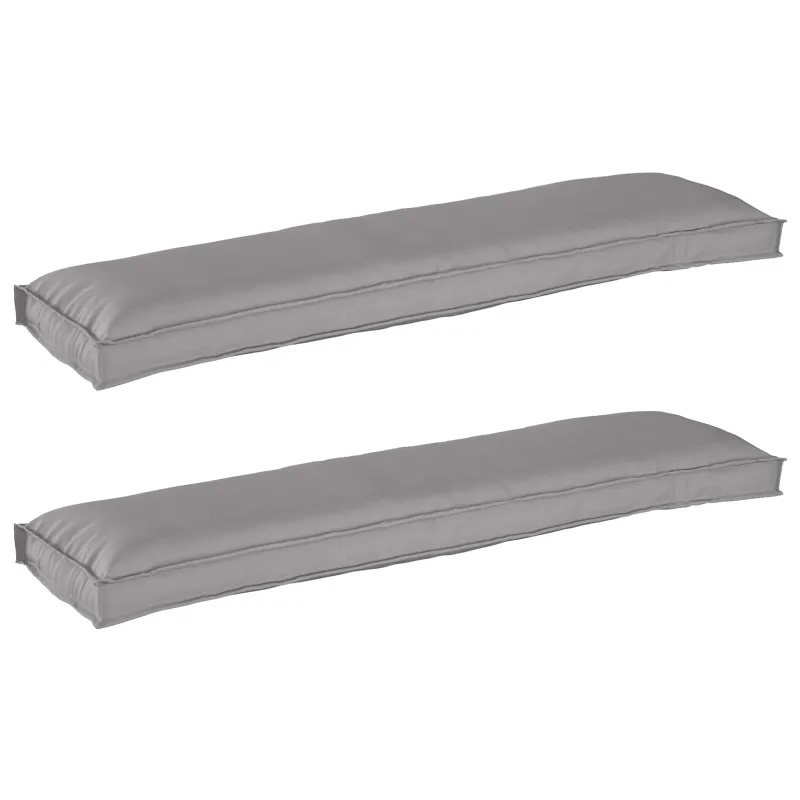 Pallet pagalvių rinkinys 2 pcs Pilka 150 x 40 x 8 cm