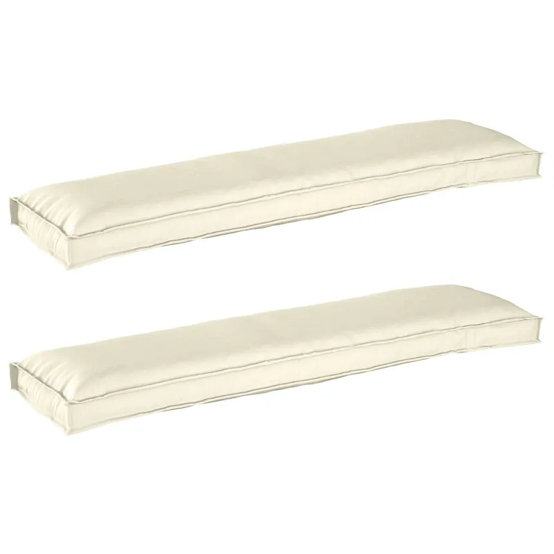Pallet pagalvių rinkinys 2 pcs Kreminė 150 x 40 x 8 cm