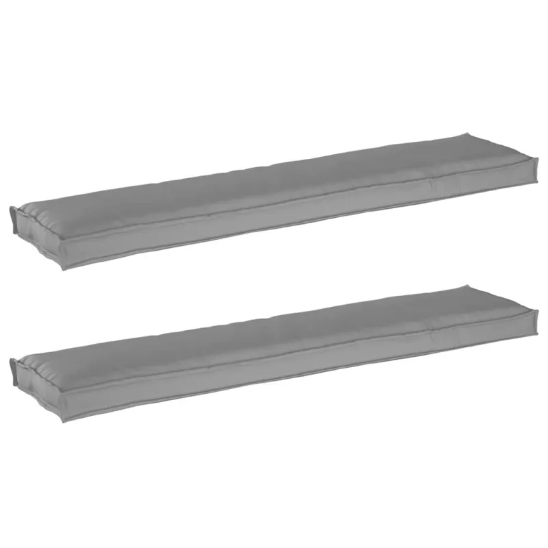 Pallet pagalvių rinkinys 2 pcs Pilka 180 x 40 x 8 cm