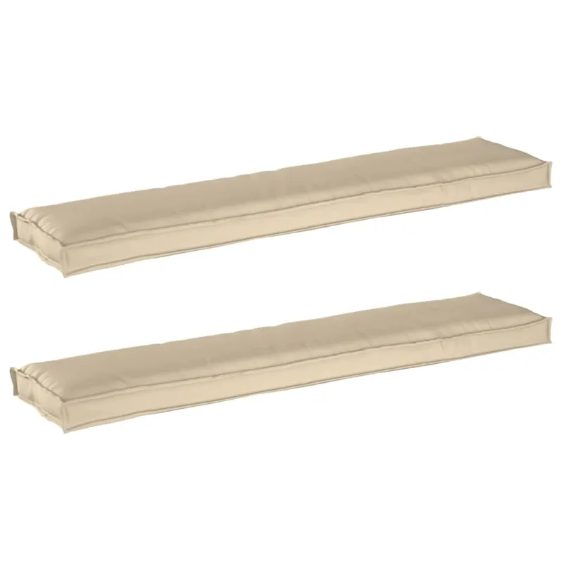 Pallet pagalvių rinkinys 2 pcs Smėlio 180 x 40 x 8 cm