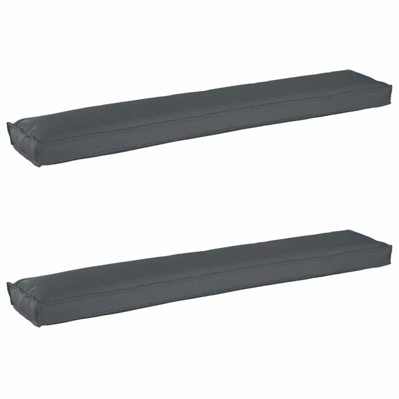 Pallet pagalvių rinkinys 2 pcs Antracitas 200 x 40 x 8 cm