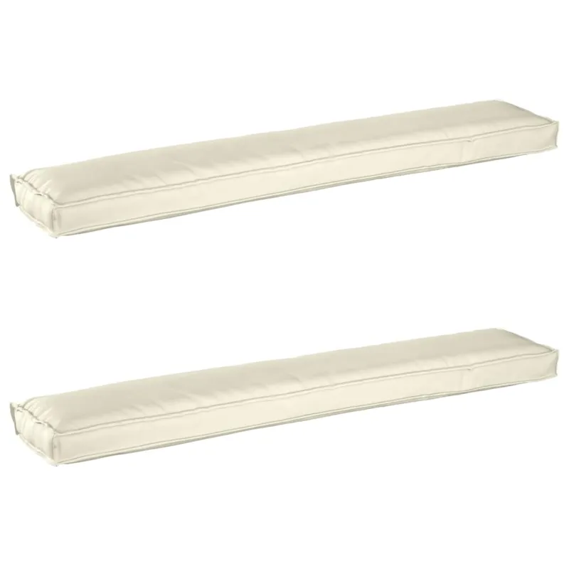 Pallet pagalvių rinkinys 2 pcs Kreminė 200 x 40 x 8 cm