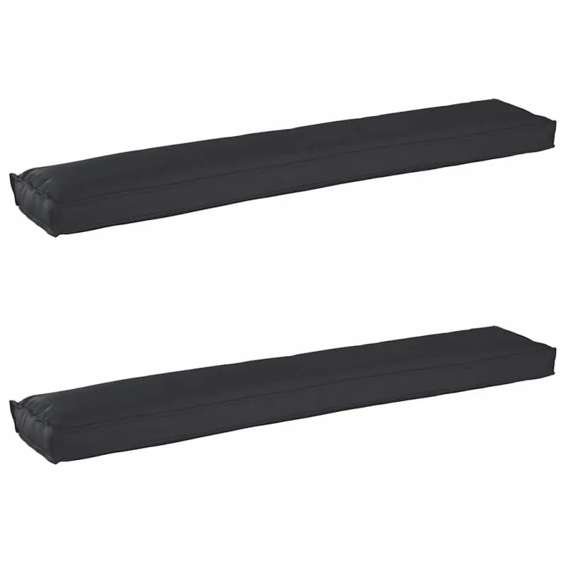 Pallet pagalvių rinkinys 2 pcs Juoda 200 x 40 x 8 cm