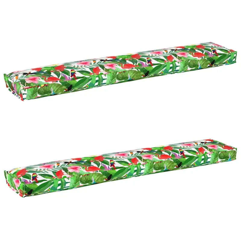 Pallet pagalvių rinkinys 2 pcs Tropinė džiunglė 200 x 40 x 8 cm