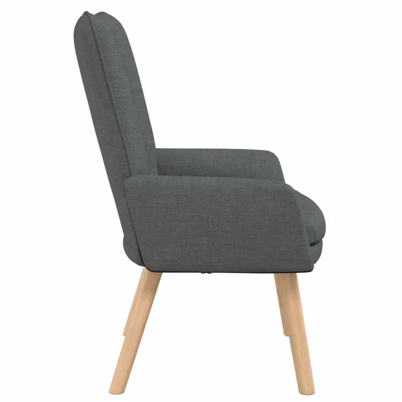 krėslas Tamsiai pilka 63 x 67 x 94 cm Audinys ir fanera