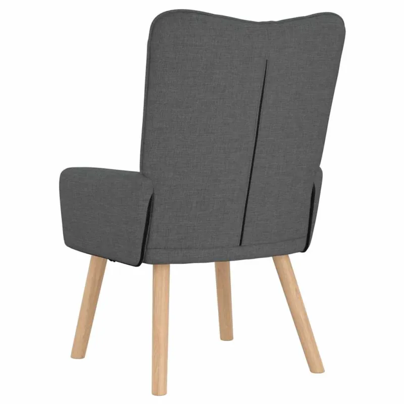 krėslas Tamsiai pilka 63 x 67 x 94 cm Audinys ir fanera