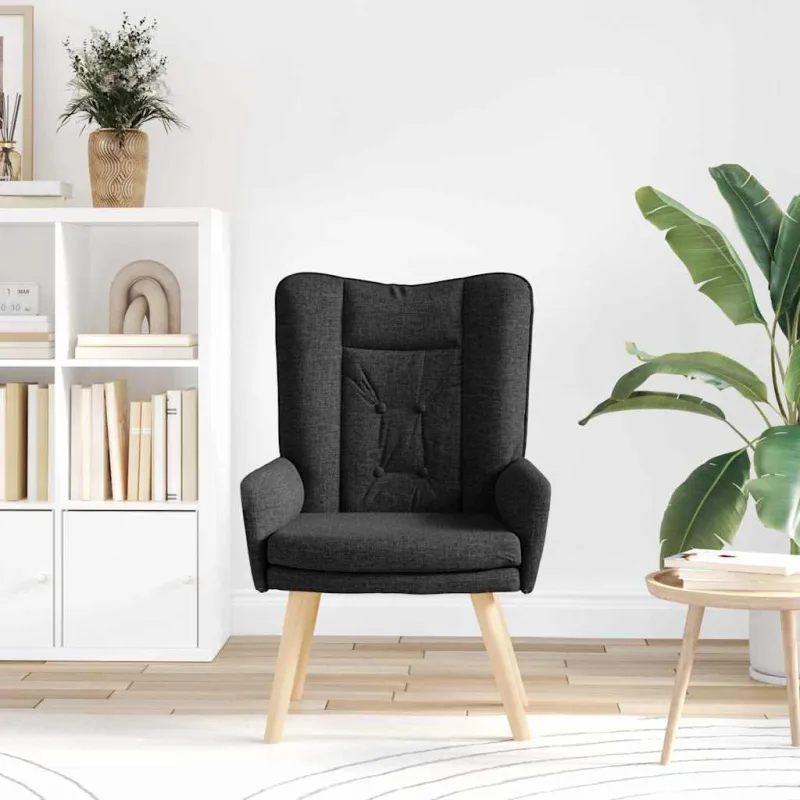 krėslas Juoda 63 x 67 x 94 cm Audinys ir fanera