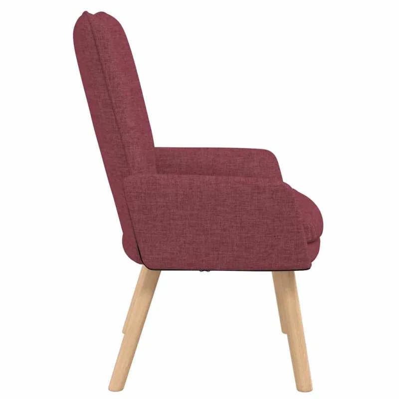 krėslas Vyno raudona 63 x 67 x 94 cm Audinys ir fanera