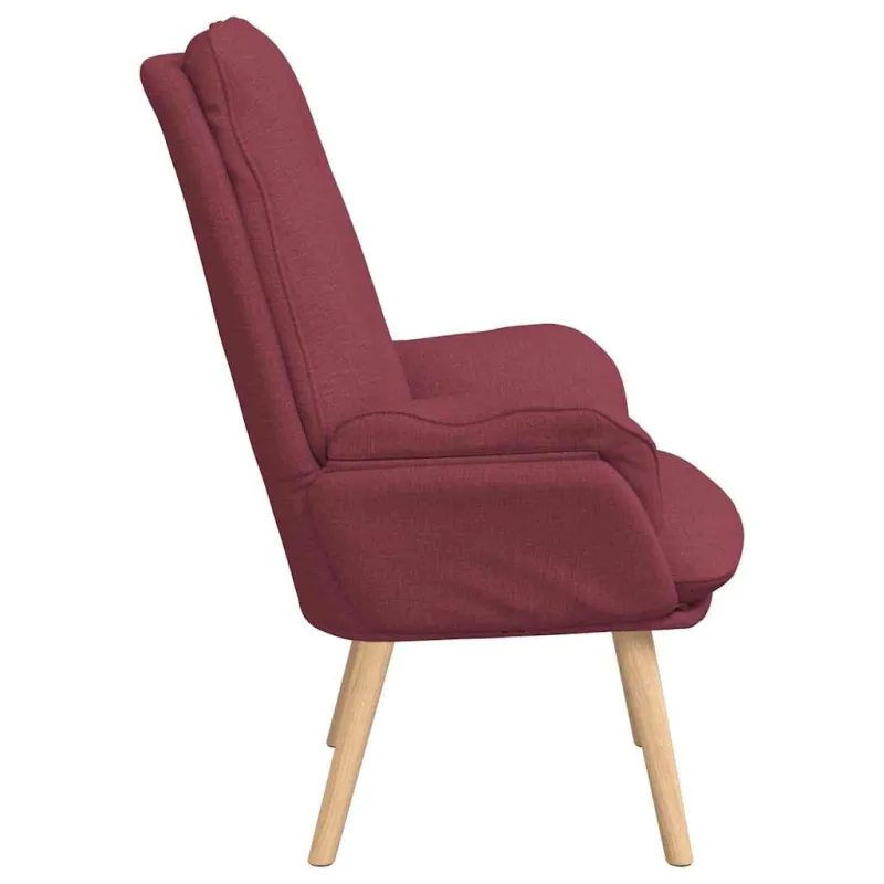 krėslas Vyno raudona 69 x 74 x 93 cm Audinys ir Fanera