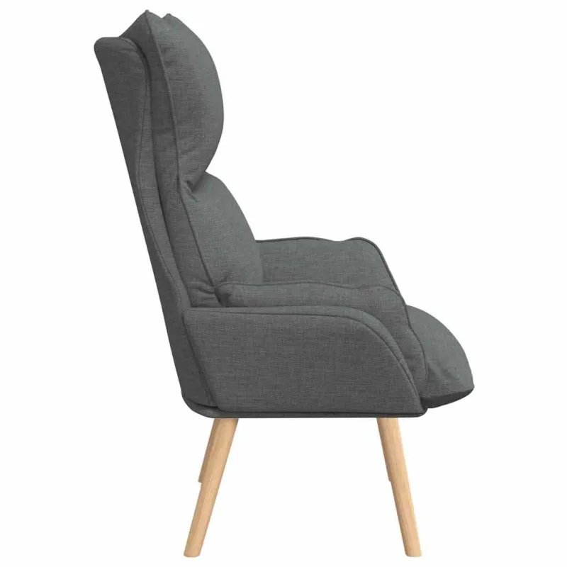 krėslas Tamsiai pilka 69 x 74 x 93 cm Audinys ir Fanera