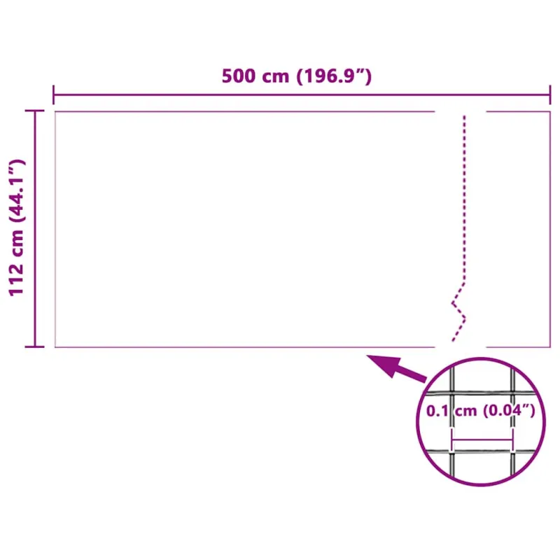 Tinklas nuo vabzdžių Balta 112 x 500 cm Stiklo pluoštas