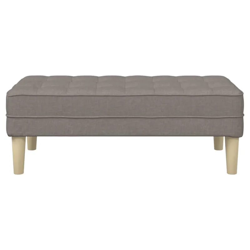 suoliukas su pagalve Taupe 113 x 57 x 39 cm audinys