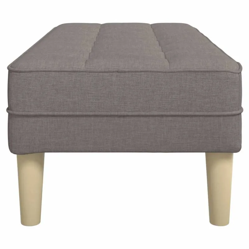 suoliukas su pagalve Taupe 113 x 57 x 39 cm audinys