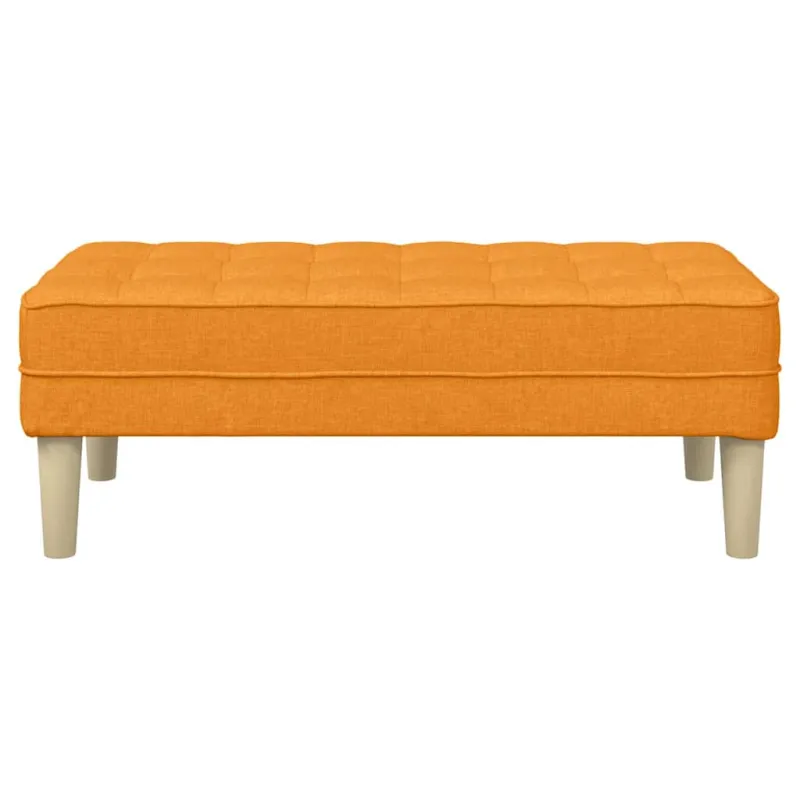 suoliukas su pagalve Tamsiai geltona 113 x 57 x 39 cm audinys