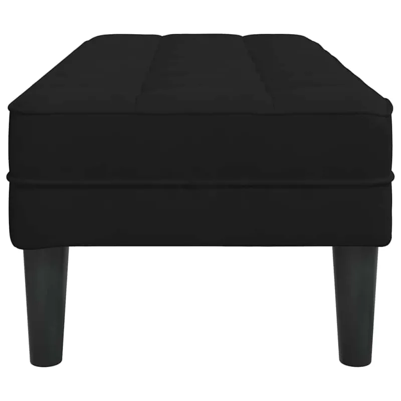 suoliukas su pagalve Juoda 113 x 57 x 39 cm Aksomas