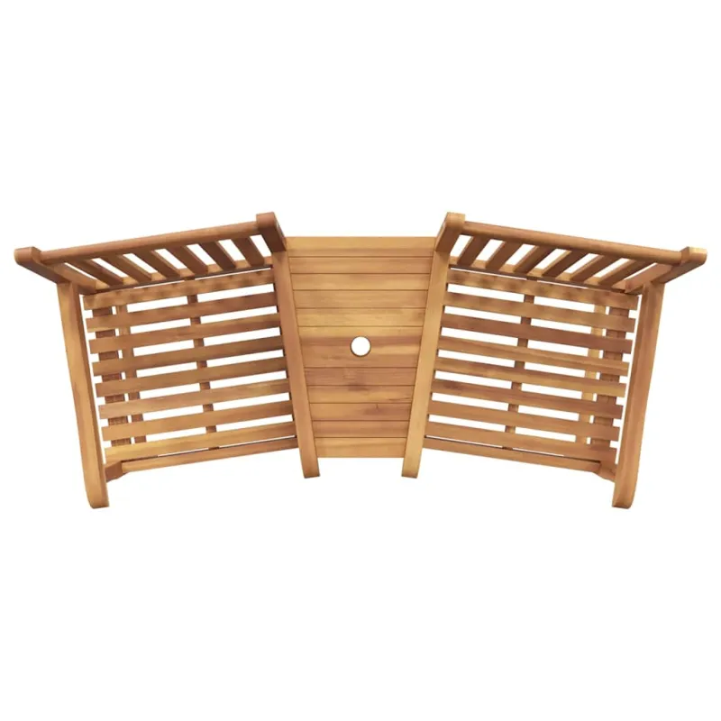 Sodo lauko kėdės 152 x 63 x 89 cm Kieto teka medžio