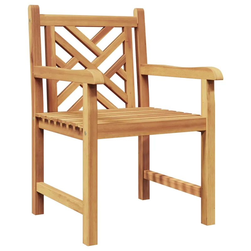 Sodo Kėdė 2 pcs 60 x 58 x 90 cm Kieto teka medžio