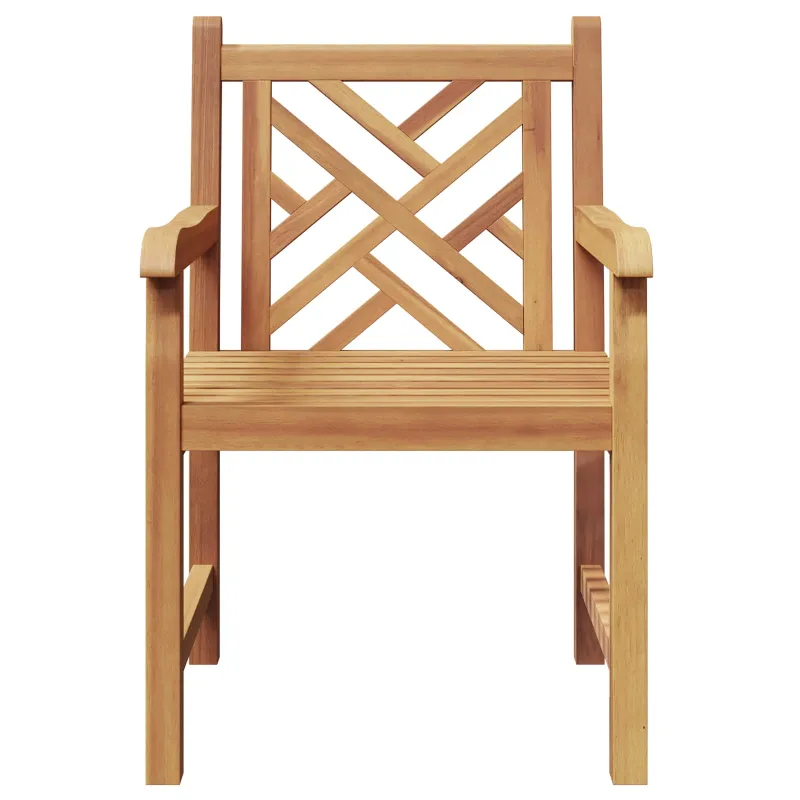 Sodo Kėdė 2 pcs 60 x 58 x 90 cm Kieto teka medžio