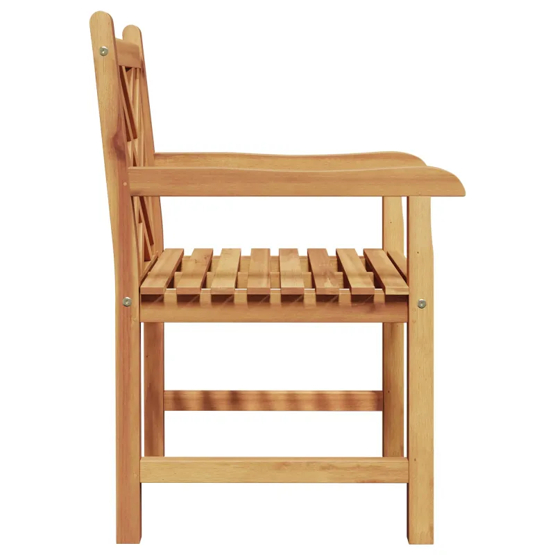 Sodo Kėdė 2 pcs 60 x 58 x 90 cm Kieto teka medžio