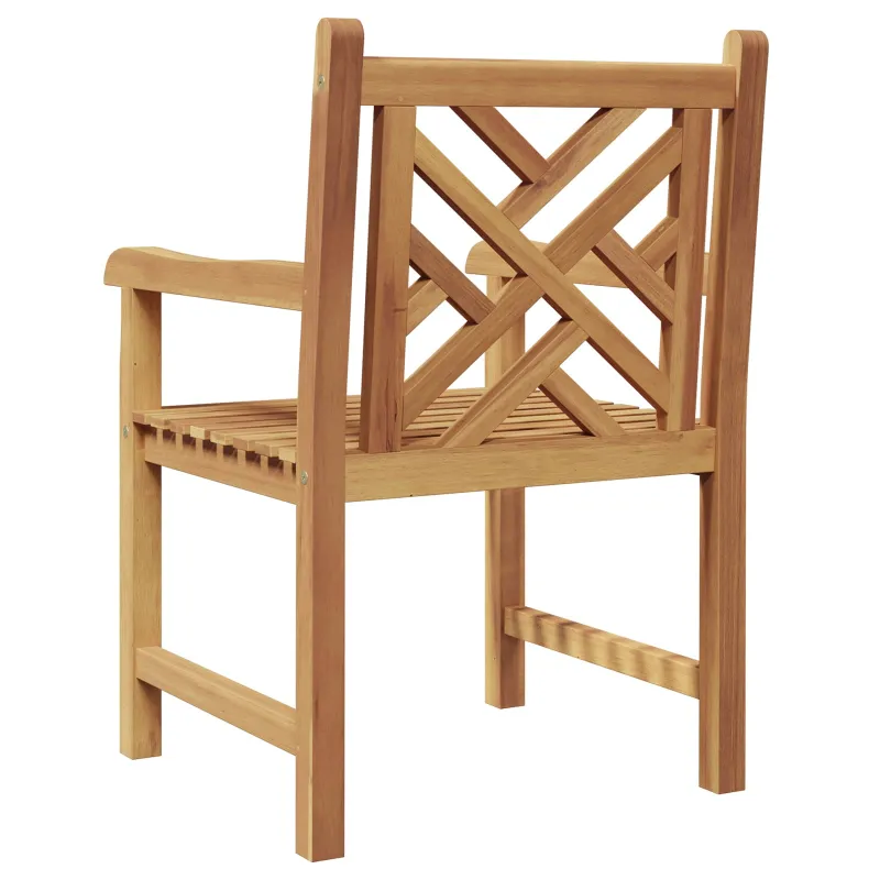 Sodo Kėdė 2 pcs 60 x 58 x 90 cm Kieto teka medžio