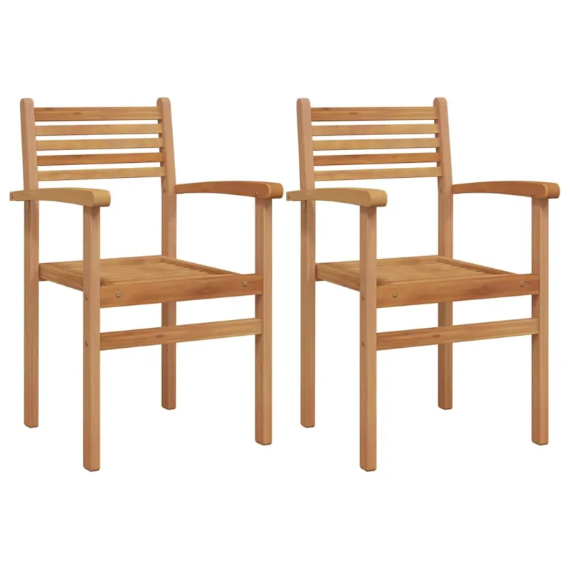 Kėdė 2 pcs Ruda 56 x 55 x 90.5 cm Kieto teka medžio