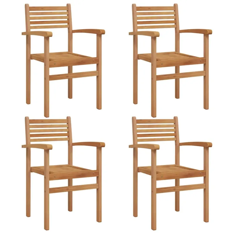 Kėdė 4 pcs Ruda 56 x 55 x 90.5 cm Kieto teka medžio