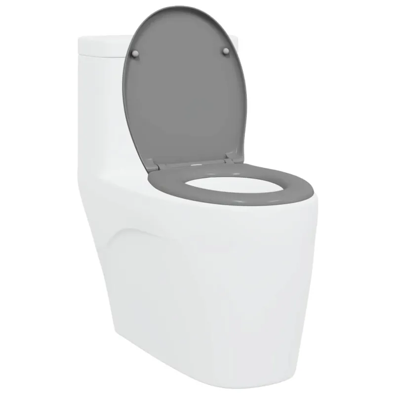 Tualeto sėdynė Pilka 47 x 37 x 4 cm Duroplastas