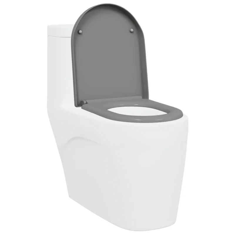 Tualeto sėdynė Pilka 49 x 36 x 4 cm Duroplastas